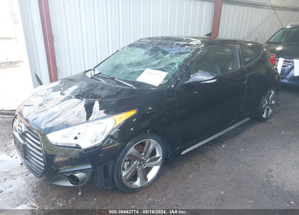 2013 HYUNDAI VELOSTER TURBO W/BLACK VIN: KMHTC6AE6DU163554