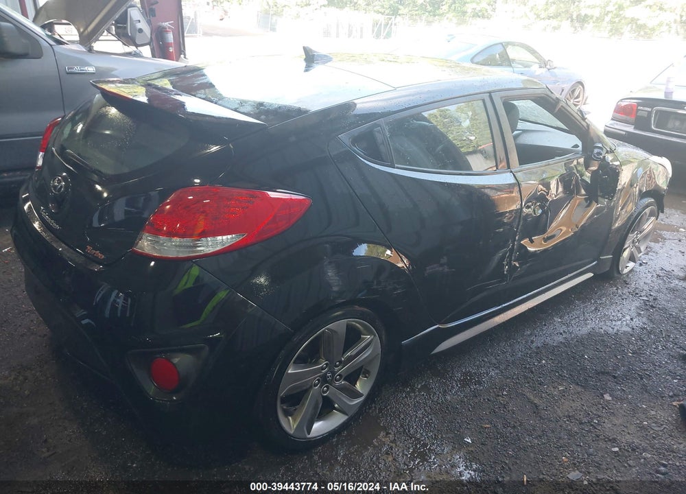 2013 HYUNDAI VELOSTER TURBO W/BLACK VIN: KMHTC6AE6DU163554