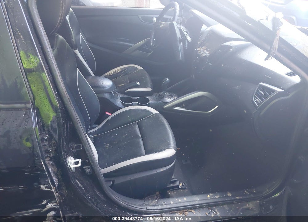 2013 HYUNDAI VELOSTER TURBO W/BLACK VIN: KMHTC6AE6DU163554