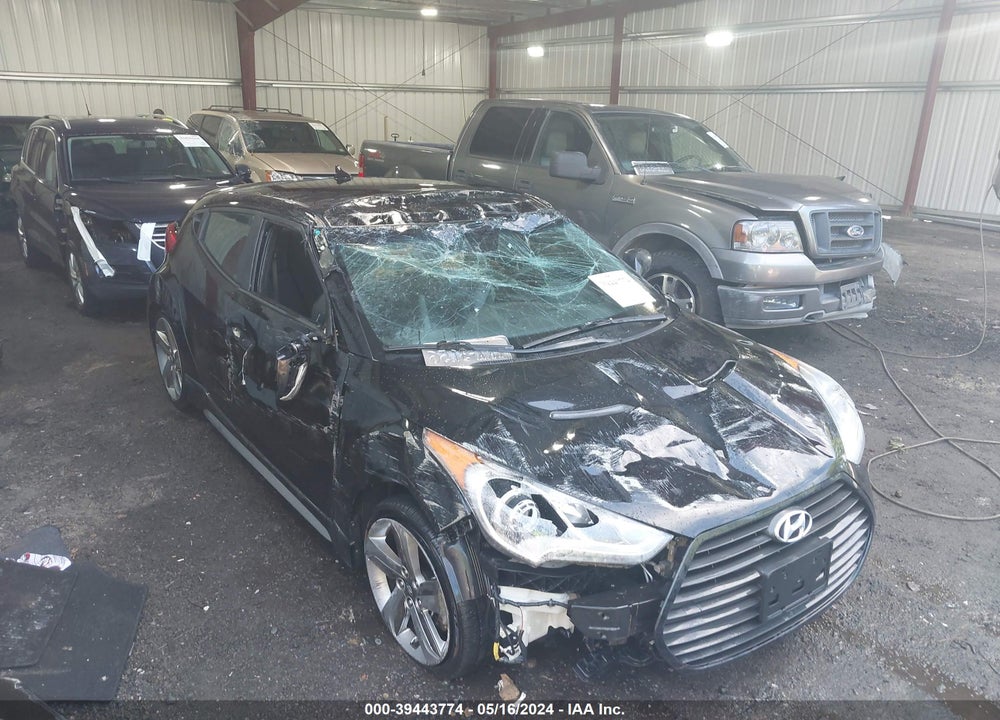 2013 HYUNDAI VELOSTER TURBO W/BLACK VIN: KMHTC6AE6DU163554