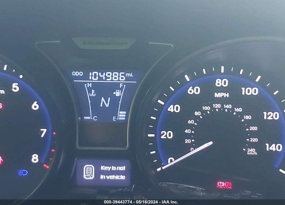2013 HYUNDAI VELOSTER TURBO W/BLACK VIN: KMHTC6AE6DU163554