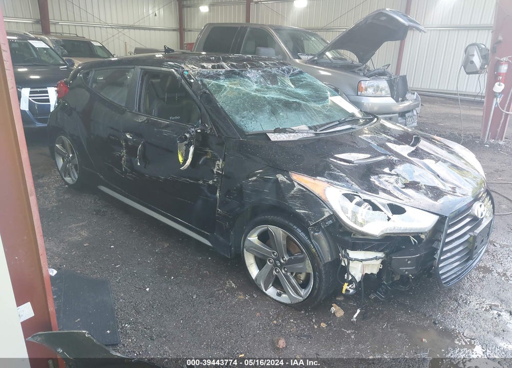 2013 HYUNDAI VELOSTER TURBO W/BLACK VIN: KMHTC6AE6DU163554