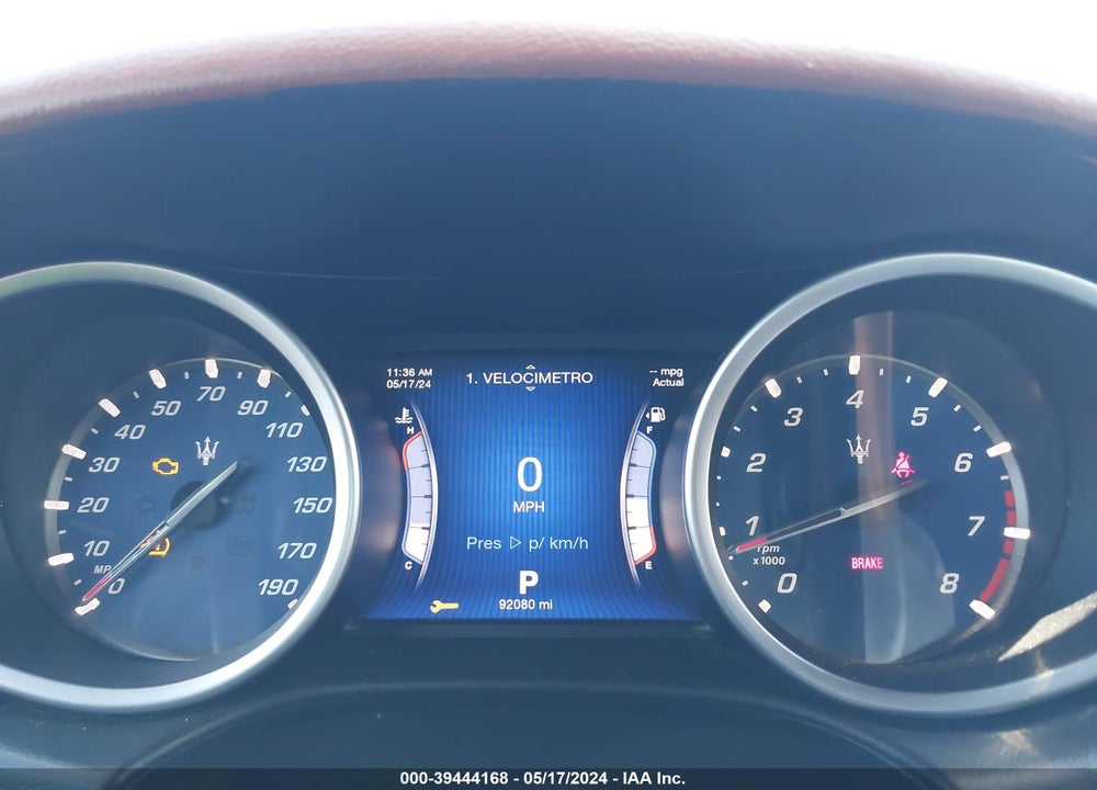 2014 MASERATI GHIBLI VIN: ZAM57XSA2E1105569
