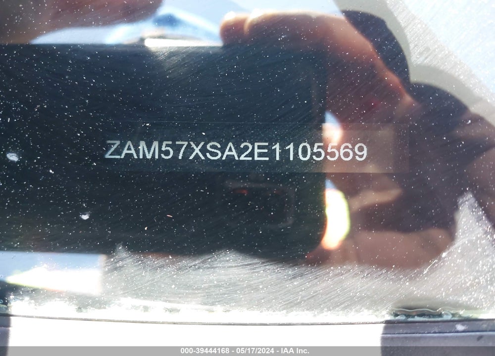2014 MASERATI GHIBLI VIN: ZAM57XSA2E1105569