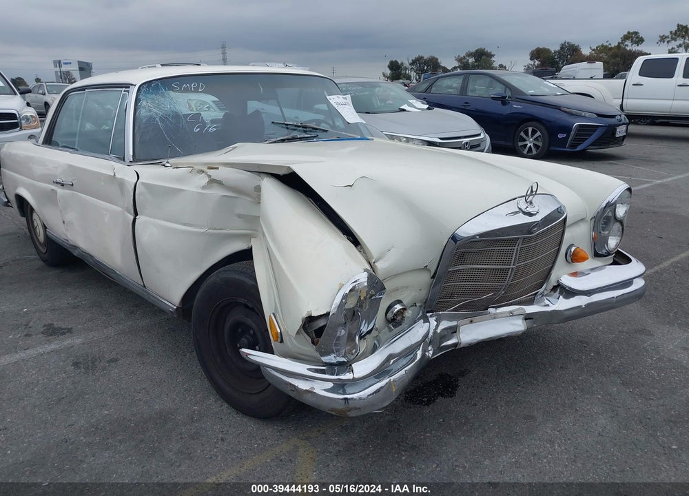 1969 MBNZ 280 SE COUPE VIN: 12002182