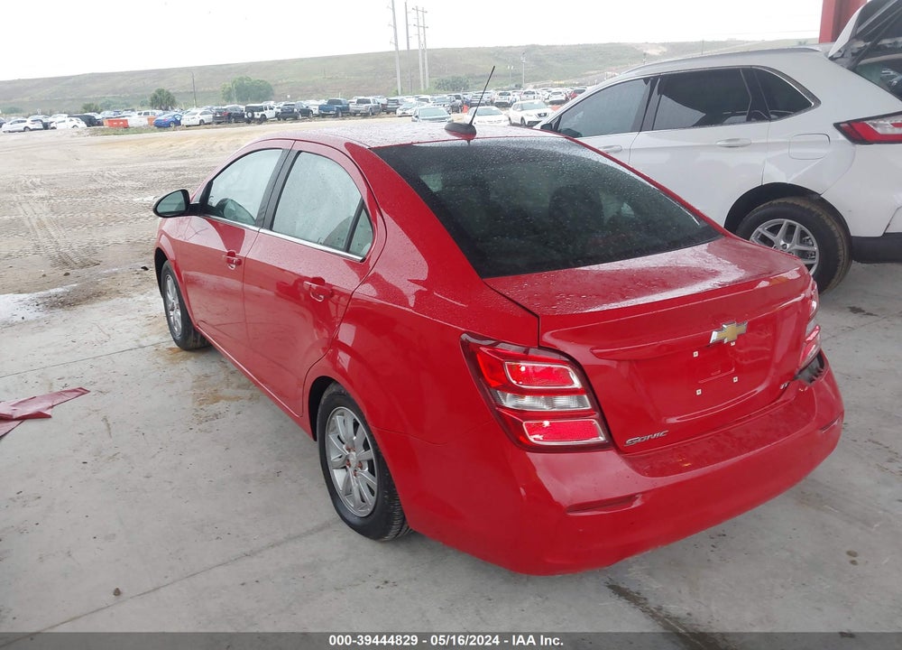 2018 CHEVROLET SONIC LT AUTO VIN: 1G1JD5SH3J4116983