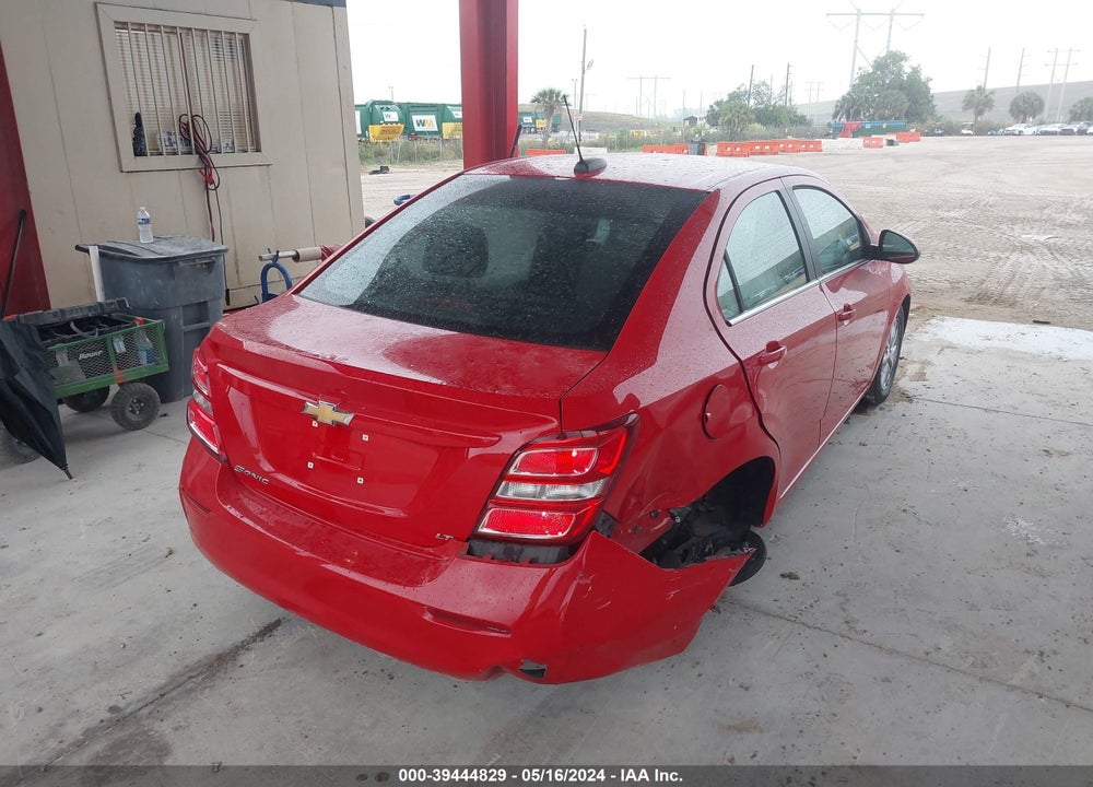 2018 CHEVROLET SONIC LT AUTO VIN: 1G1JD5SH3J4116983