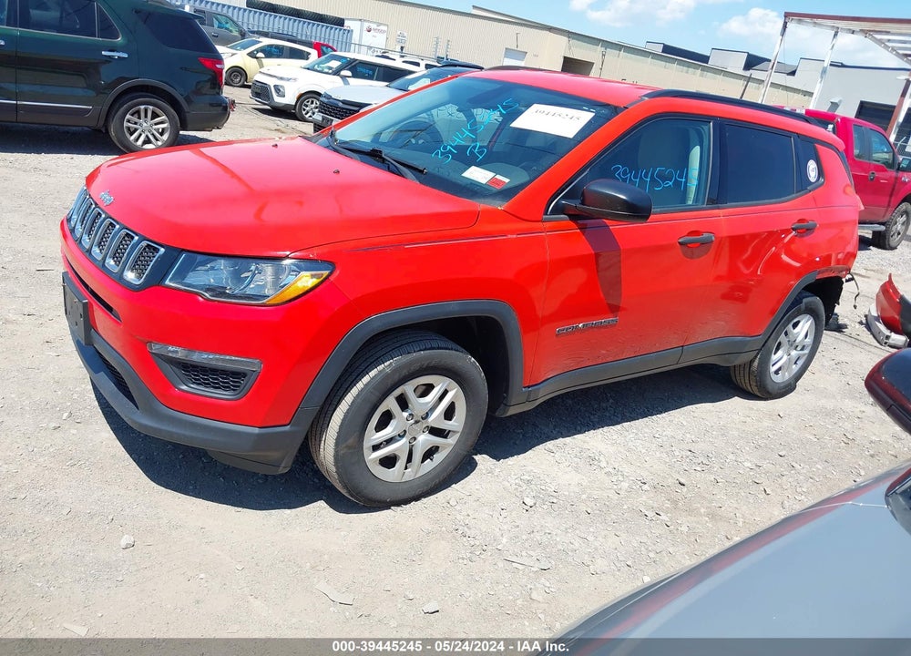 2018 JEEP COMPASS SPORT 4X4 VIN: 3C4NJDAB3JT127100