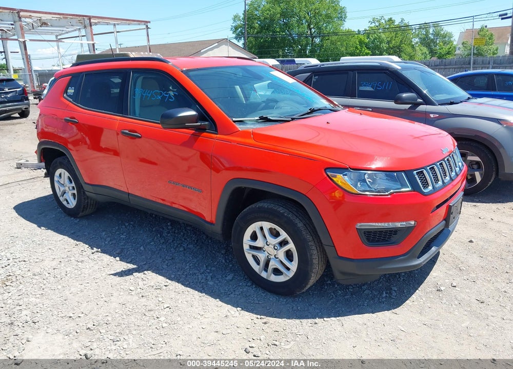 2018 JEEP COMPASS SPORT 4X4 VIN: 3C4NJDAB3JT127100