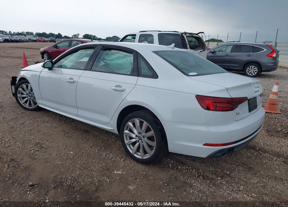 2018 AUDI A4 2.0T TECH ULTRA PREMIUM/2.0T ULTRA PREMIUM VIN: WAUKMAF49JA222395