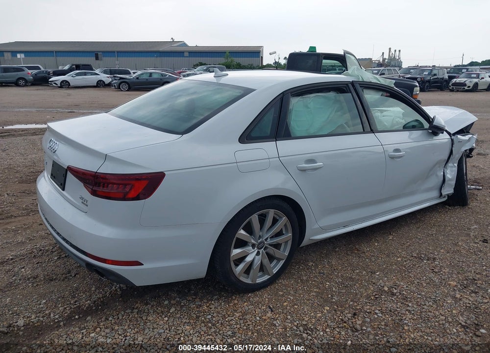 2018 AUDI A4 2.0T TECH ULTRA PREMIUM/2.0T ULTRA PREMIUM VIN: WAUKMAF49JA222395