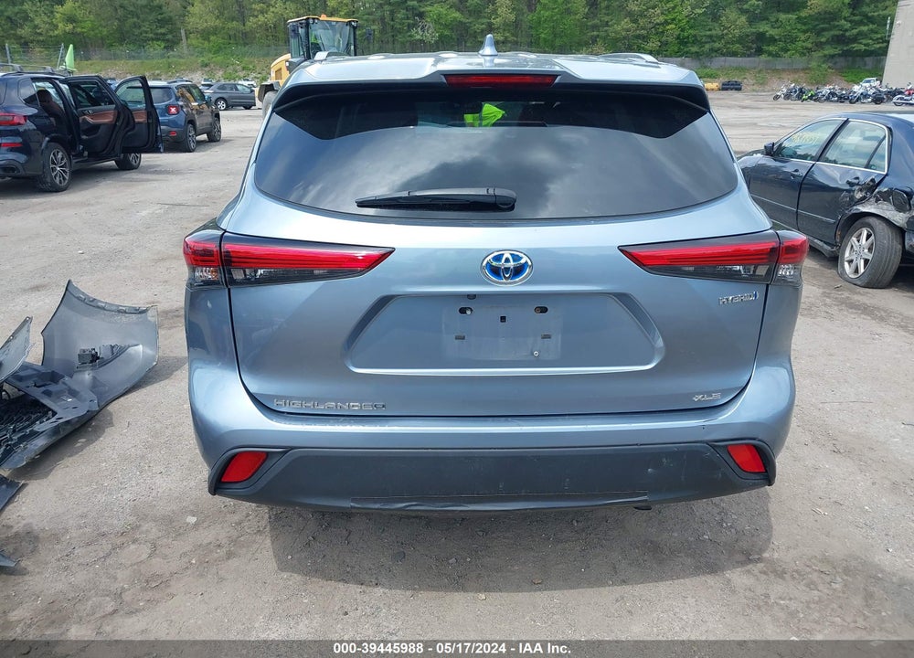 2021 TOYOTA HIGHLANDER HYBRID XLE VIN: 5TDHBRCH4MS065813