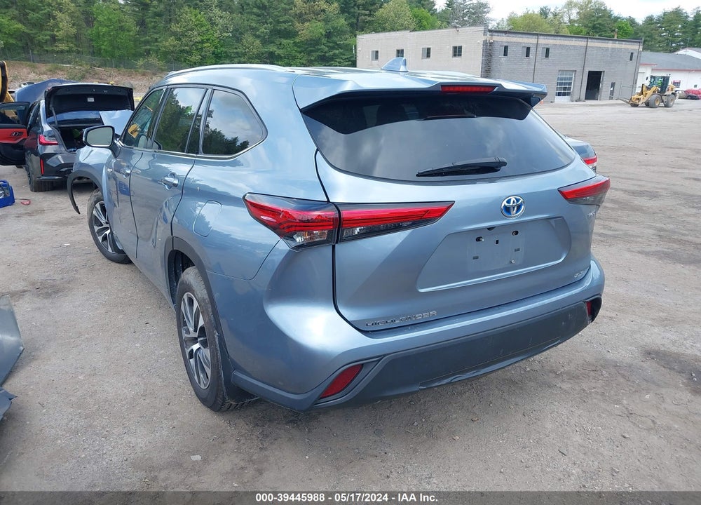 2021 TOYOTA HIGHLANDER HYBRID XLE VIN: 5TDHBRCH4MS065813