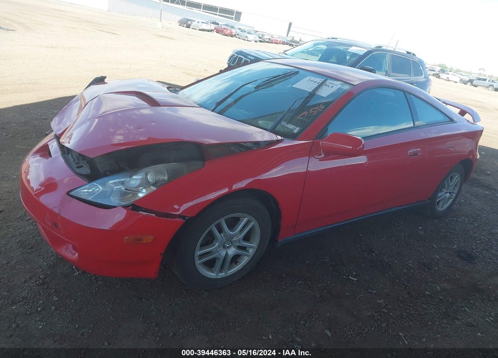 2001 TOYOTA CELICA GT VIN: JTDDR32T210096232