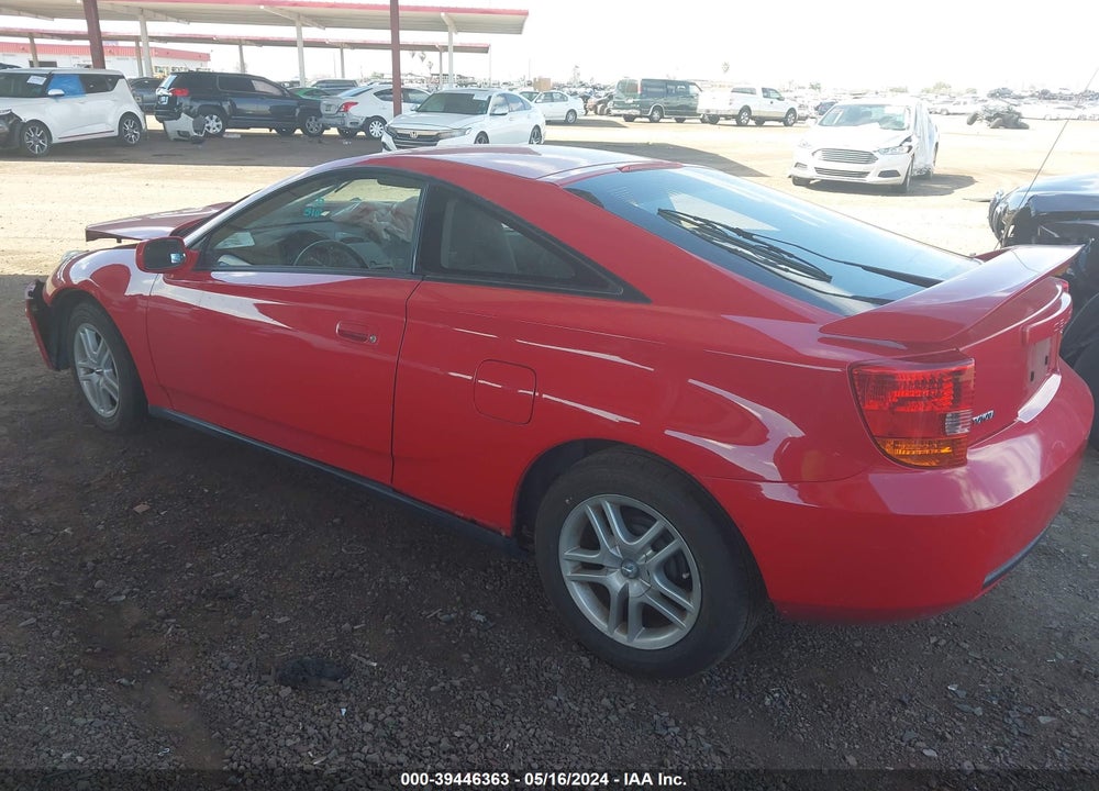 2001 TOYOTA CELICA GT VIN: JTDDR32T210096232