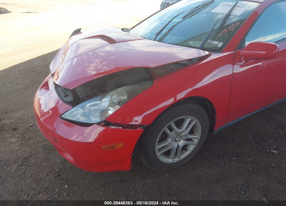 2001 TOYOTA CELICA GT VIN: JTDDR32T210096232