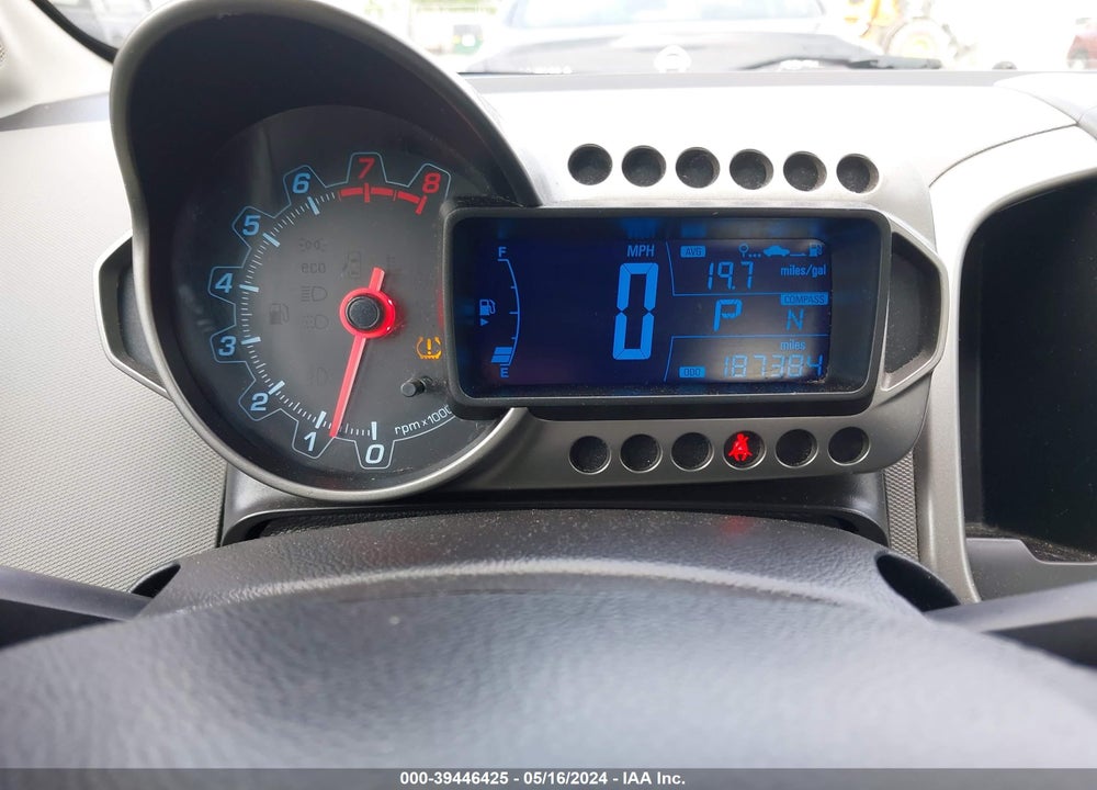 2012 CHEVROLET SONIC 2LT VIN: 1G1JC5SH6C4205954