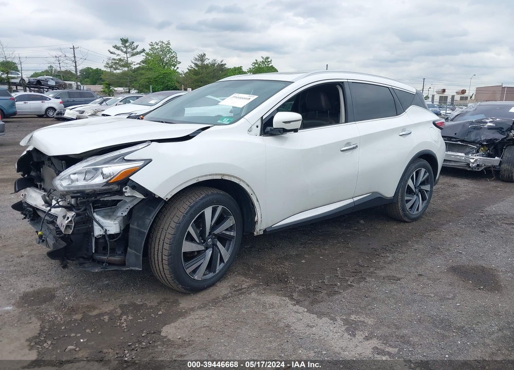 2016 NISSAN MURANO PLATINUM VIN: 5N1AZ2MH5GN119368