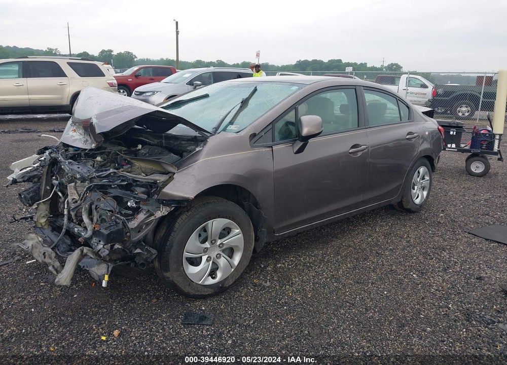2013 HONDA CIVIC LX VIN: 2HGFB2F51DH532072