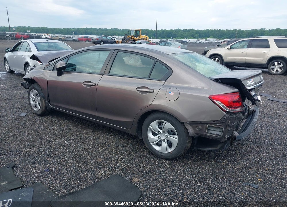 2013 HONDA CIVIC LX VIN: 2HGFB2F51DH532072