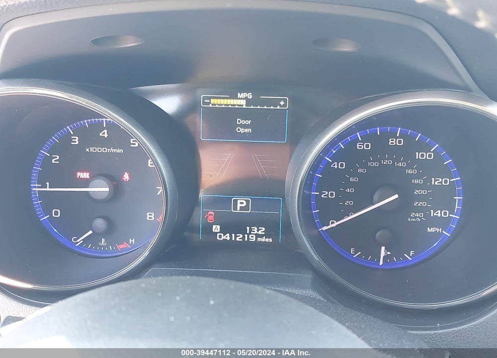 2019 SUBARU OUTBACK 2.5I PREMIUM VIN: 4S4BSAHC9K3200444