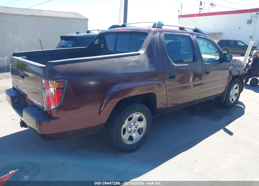 2008 HONDA RIDGELINE RT VIN: 2HJYK16248H526159