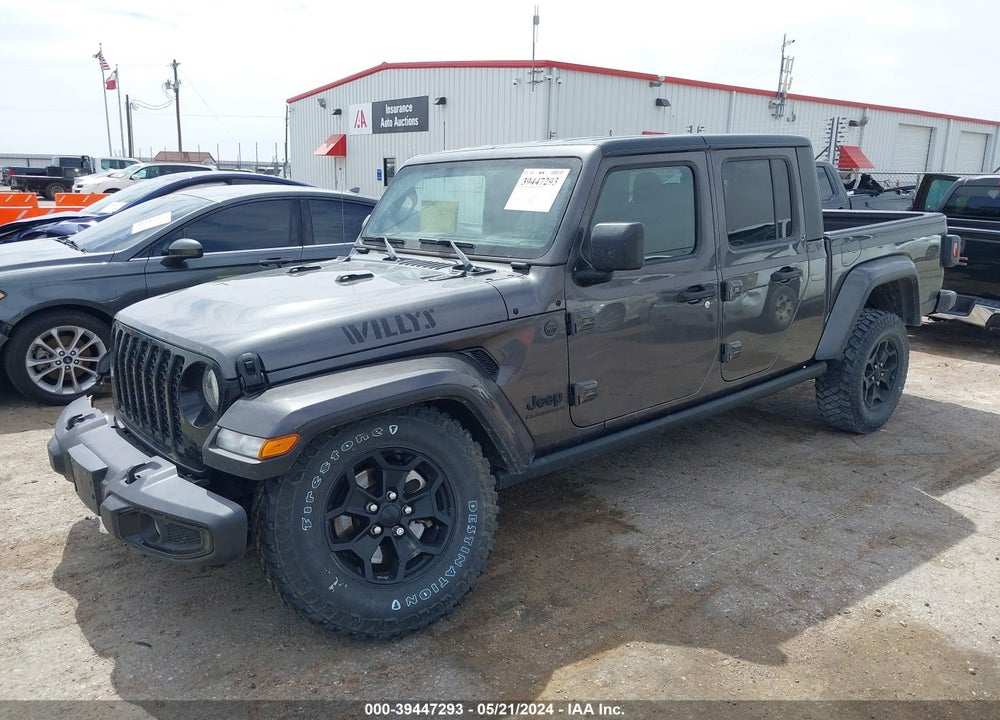 2022 JEEP GLADIATOR WILLYS 4X4 VIN: 1C6HJTAG8NL134118