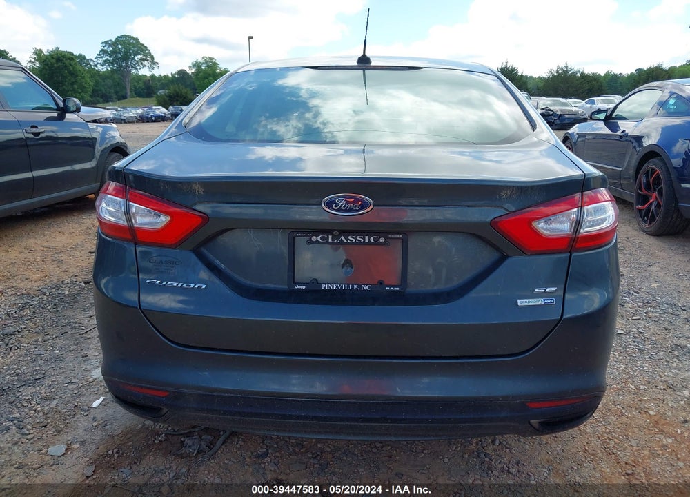 2015 FORD FUSION SE VIN: 3FA6P0T98FR191455