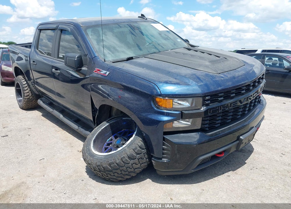 2020 CHEVROLET SILVERADO 1500 4WD SHORT BED CUSTOM TRAIL BOSS VIN: 3GCPYCEF7LG101865