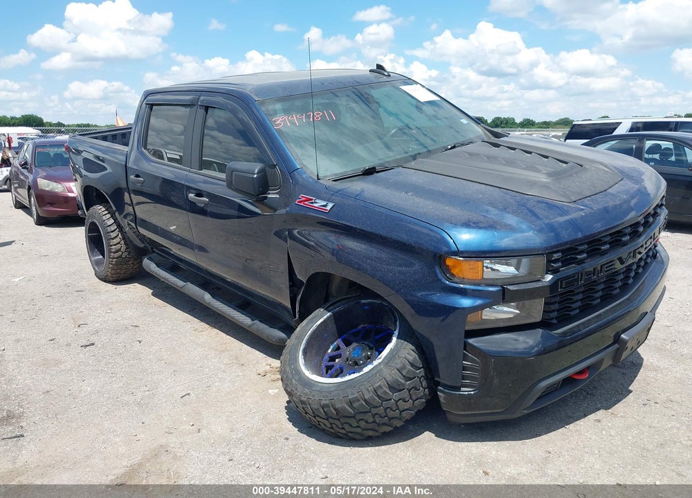 2020 CHEVROLET SILVERADO 1500 4WD SHORT BED CUSTOM TRAIL BOSS VIN: 3GCPYCEF7LG101865