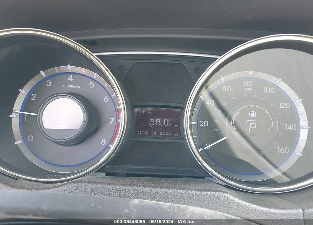 2013 HYUNDAI SONATA VIN: 5NPEB4AC8DH581496