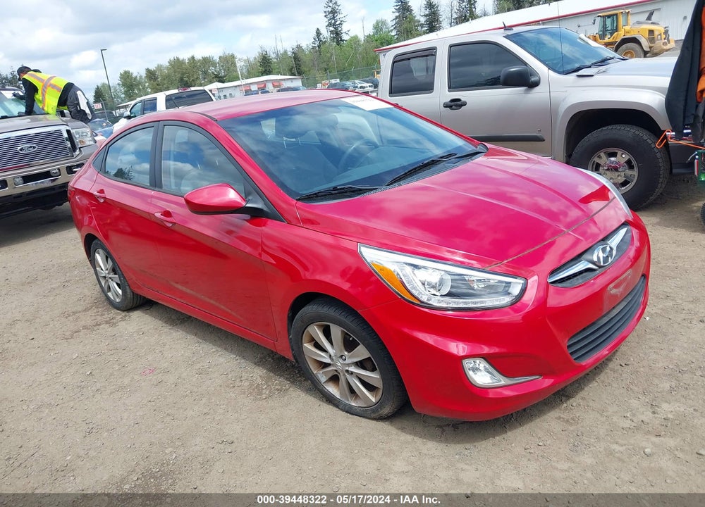2014 HYUNDAI ACCENT GLS VIN: KMHCU4AE0EU741229