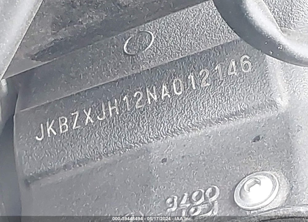 2022 KAWASAKI ZX636 K VIN: JKBZXJH12NA012146