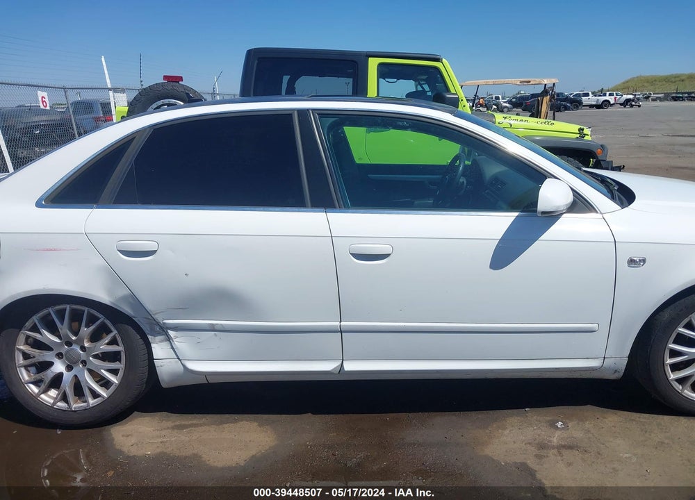 2008 AUDI A4 2.0T/2.0T SPECIAL EDITION VIN: WAUDF78E98A163645
