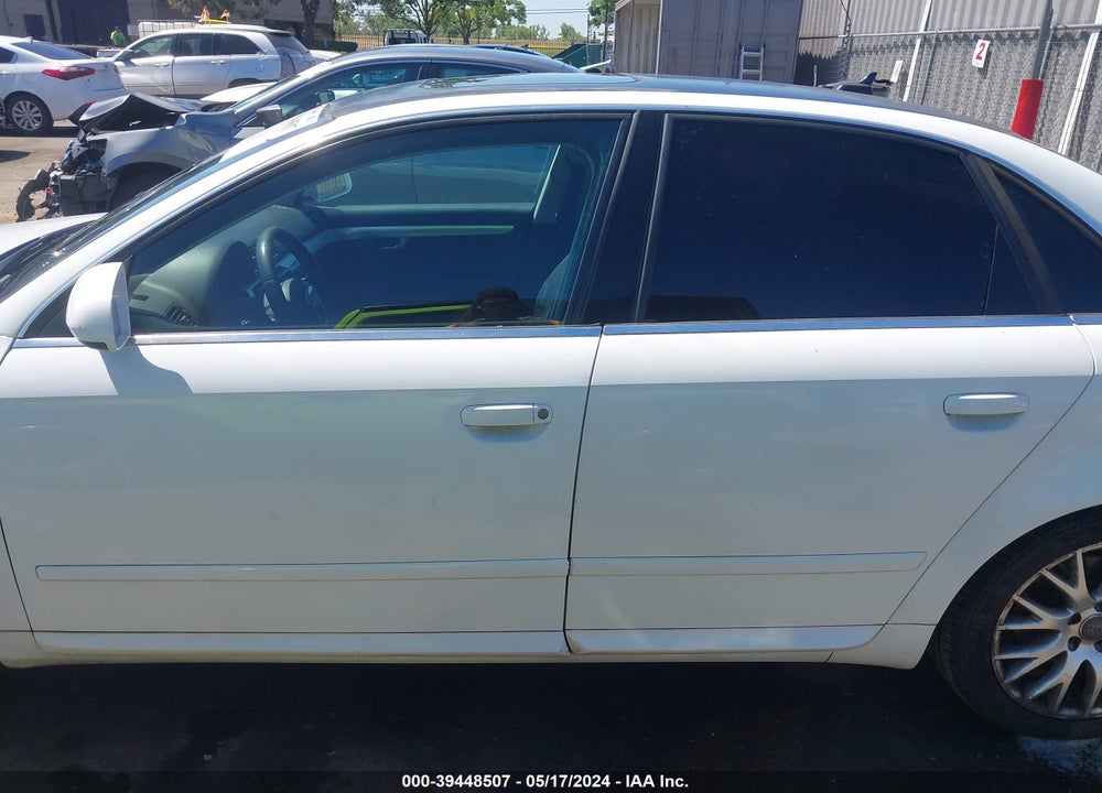 2008 AUDI A4 2.0T/2.0T SPECIAL EDITION VIN: WAUDF78E98A163645