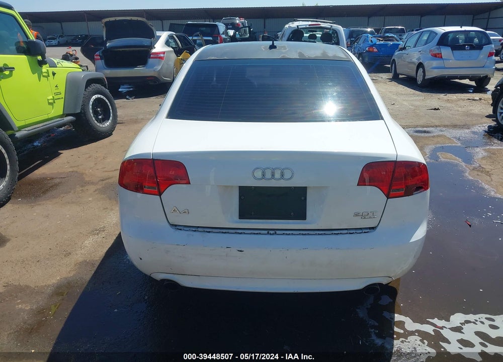 2008 AUDI A4 2.0T/2.0T SPECIAL EDITION VIN: WAUDF78E98A163645