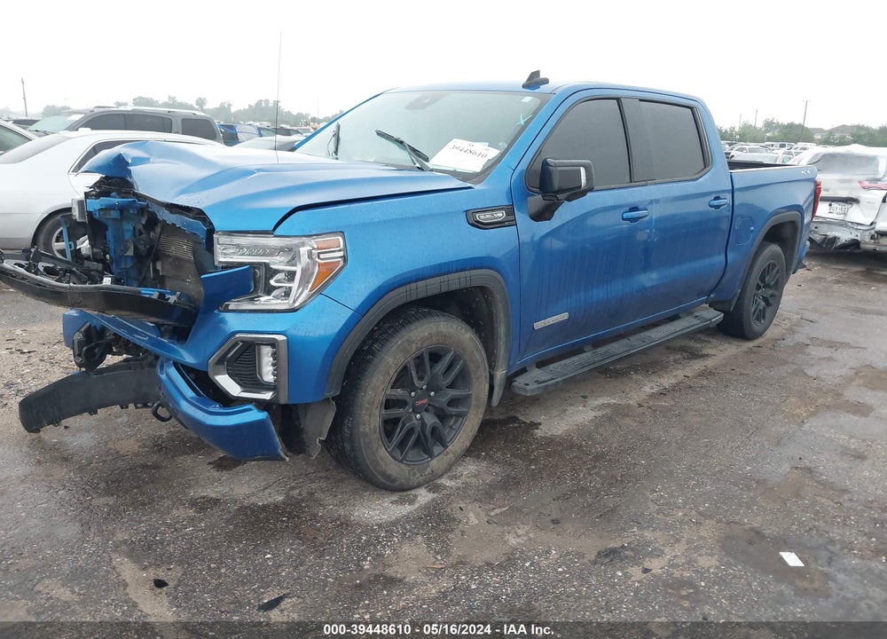 2022 GMC SIERRA 1500 4WD SHORT BOX ELEVATION WITH 3SB VIN: 3GTUUCED5NG543379