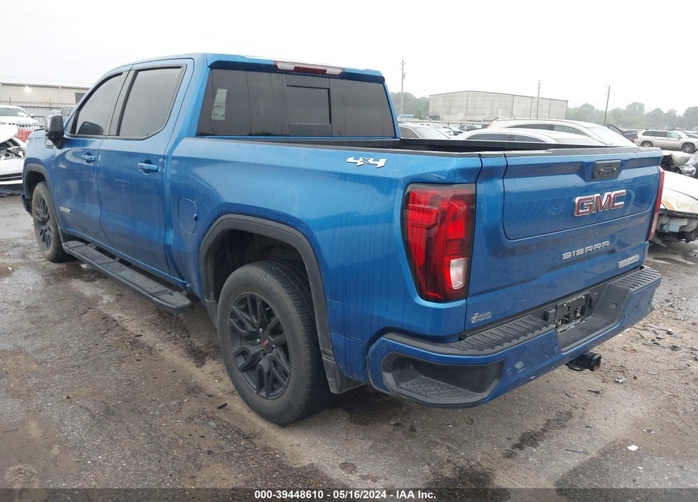 2022 GMC SIERRA 1500 4WD SHORT BOX ELEVATION WITH 3SB VIN: 3GTUUCED5NG543379