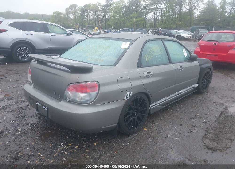 2006 SUBARU IMPREZA SEDAN VIN: JF1GD67626G524840