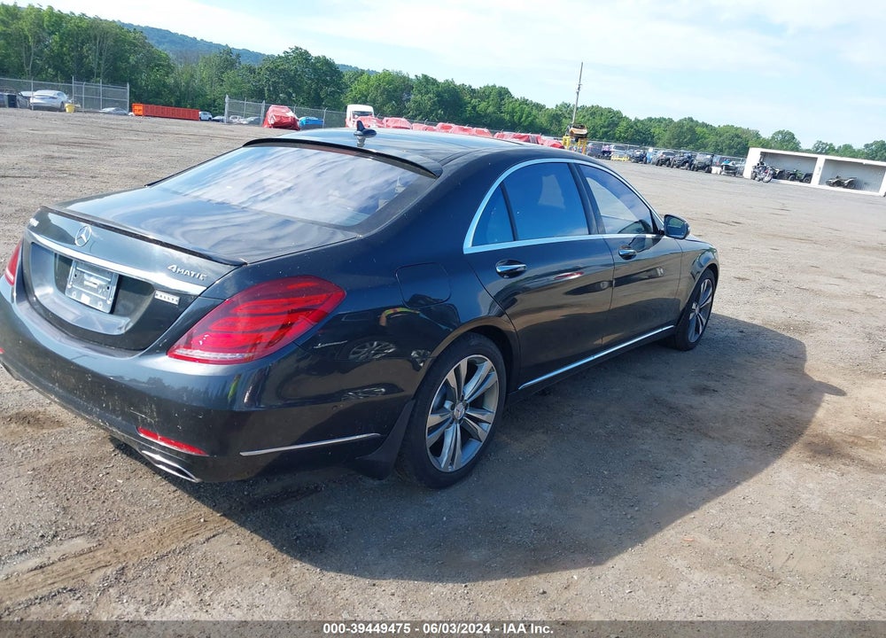 2015 MERCEDES-BENZ S 550 4MATIC VIN: WDDUG8FB7FA124800