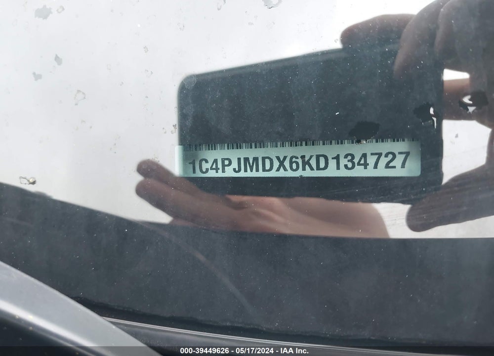 2019 JEEP CHEROKEE LIMITED 4X4 VIN: 1C4PJMDX6KD134727
