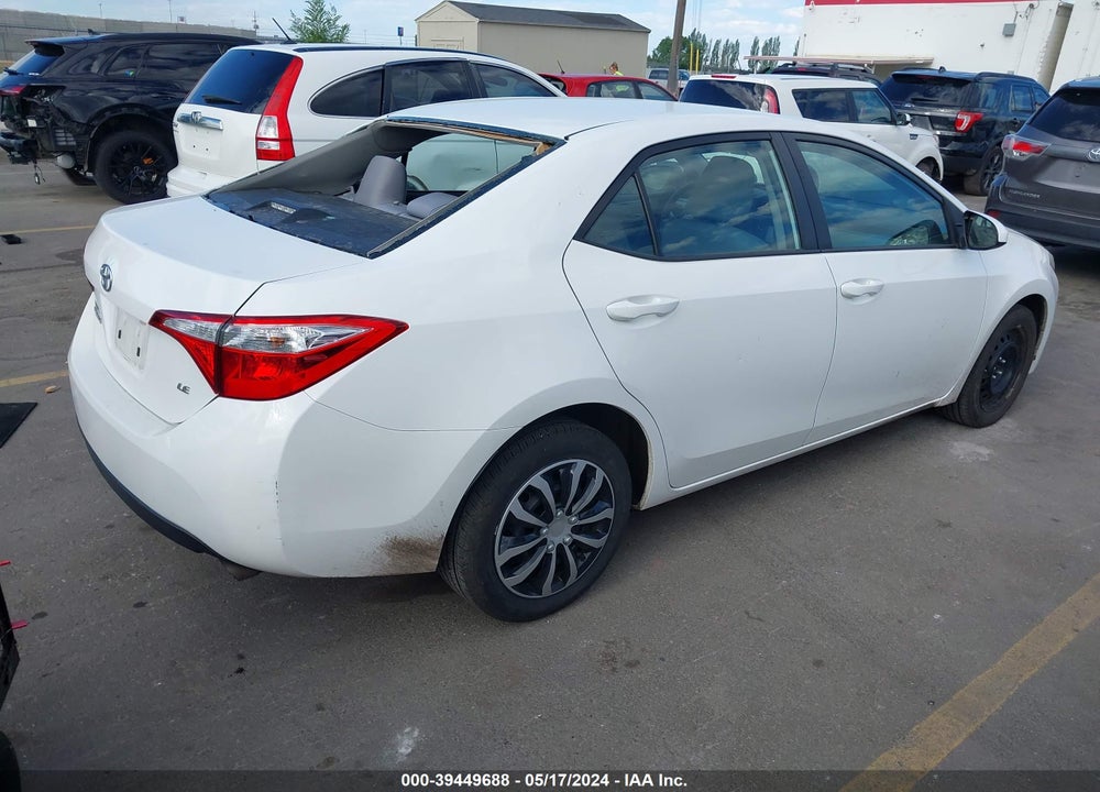 2015 TOYOTA COROLLA LE VIN: 5YFBURHE4FP291358