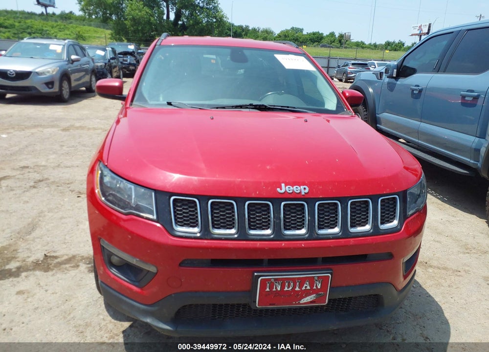 2018 JEEP COMPASS LATITUDE FWD VIN: 3C4NJCBB2JT468657