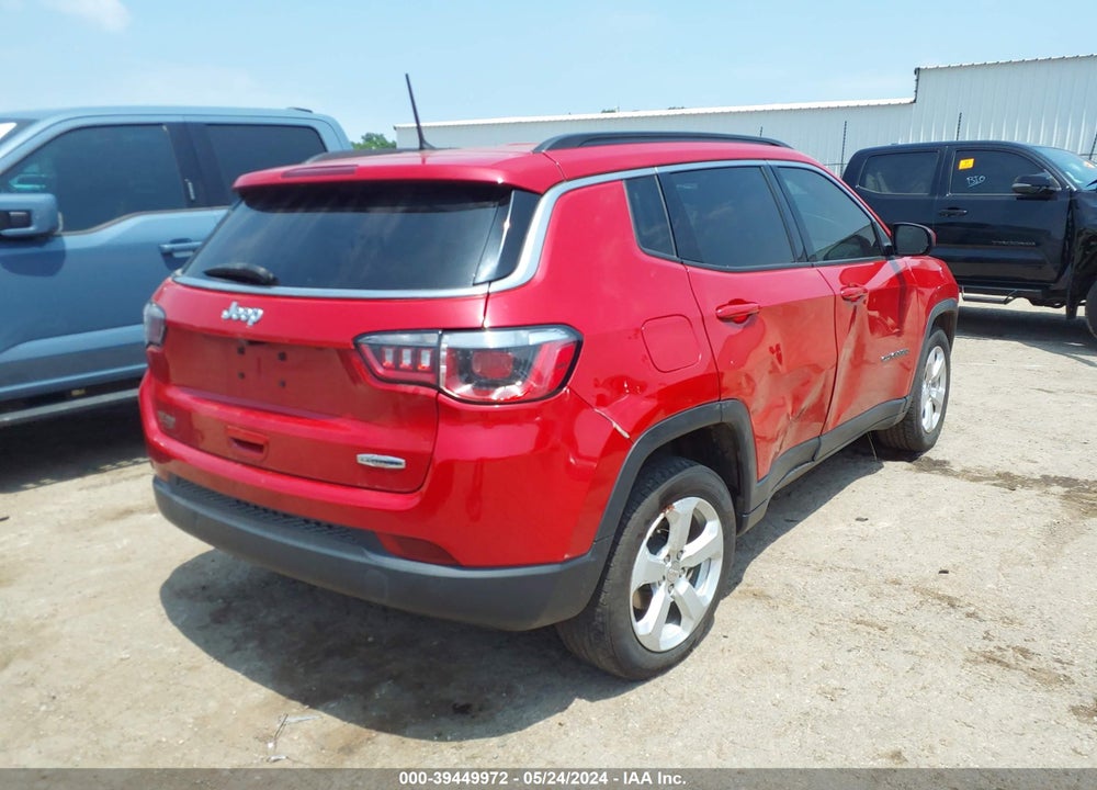 2018 JEEP COMPASS LATITUDE FWD VIN: 3C4NJCBB2JT468657