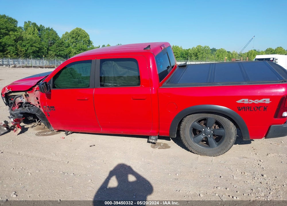 2019 RAM 1500 CLASSIC WARLOCK 4X4 5'7 BOX VIN: 1C6RR7LT3KS665761