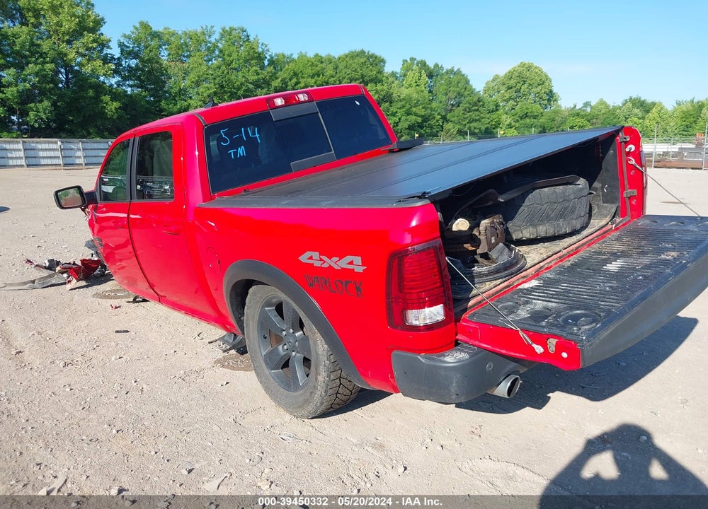 2019 RAM 1500 CLASSIC WARLOCK 4X4 5'7 BOX VIN: 1C6RR7LT3KS665761