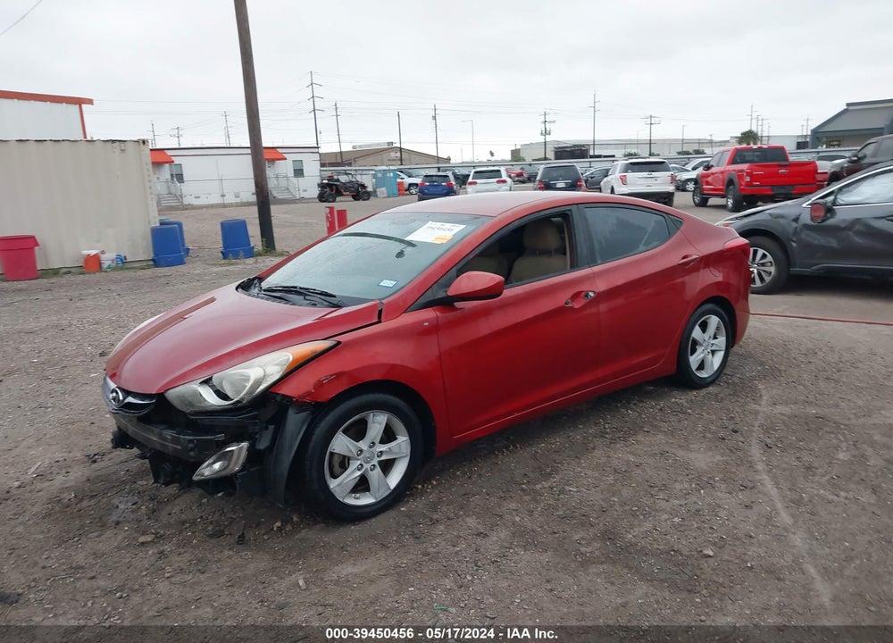 2013 HYUNDAI ELANTRA GLS VIN: KMHDH4AE6DU784593