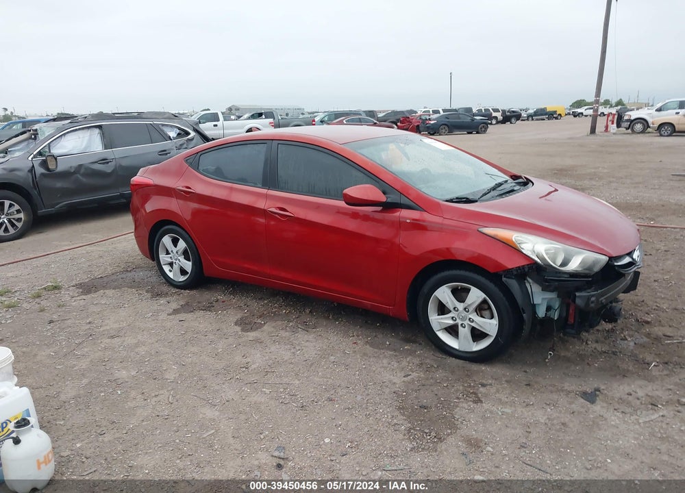2013 HYUNDAI ELANTRA GLS VIN: KMHDH4AE6DU784593