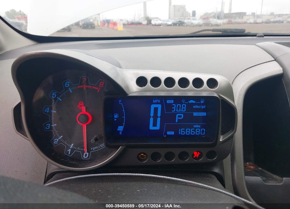 2012 CHEVROLET SONIC 2LT VIN: 1G1JC5SH8C4227700
