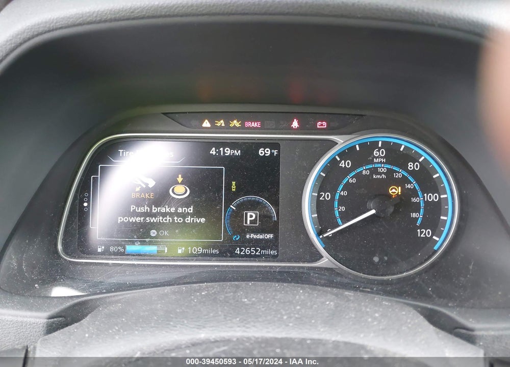 2020 NISSAN LEAF S 40 KWH VIN: 1N4AZ1BP4LC310266
